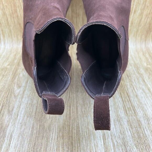 Fugashin Pour‎ Story Et Fall Chelsea Boots Men's Size 9 EU 42 Brown Suede Shoes - Picture 5 of 10
